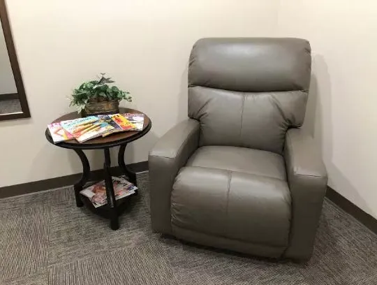 Photo of recliner in Nursing Mother's Room